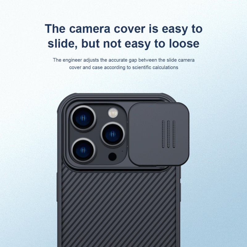 Ốp Lưng iPhone 14 Pro Max Bảo Vệ Camera Hiệu Nillkin CamShield Pro Case Có Magsafe thiết kế dạng camera đóng mở giúp bảo vệ an toàn cho camera của máy, màu sắc huyền bí sang trọng rất hợp với phái mạnh.